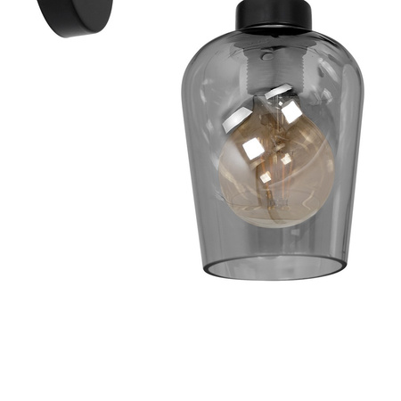 Lampa Ścienna Kinkiet SANTIAGO SMOKED 1xE27 Milagro