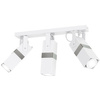 Lampa sufitowa 3x GU10 Spot Biały + Srebrny VIDAR Milagro Styl nowoczesny