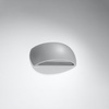 Lampa Ścienna Kinkiet G9 Półokrągła Szara Nowoczesna Pontius Sollux