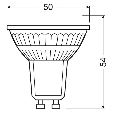 Żarówka LED PAR16 Reflektor GU10 3.7W = 50W 350lm 2700K Ciepła 36° Ściemnialna THREE STEP Osram