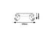 Lampa Sufitowa Oprawa Halogenowa Punktowa Reflektor Spot 2x GU10 Czerwony Nowoczesny April 5038 Rabalux
