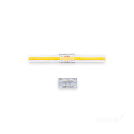 Łącznik do Taśm Pasków LED Tramo COB Prosty Klik Przezroczysty 8mm Kobi