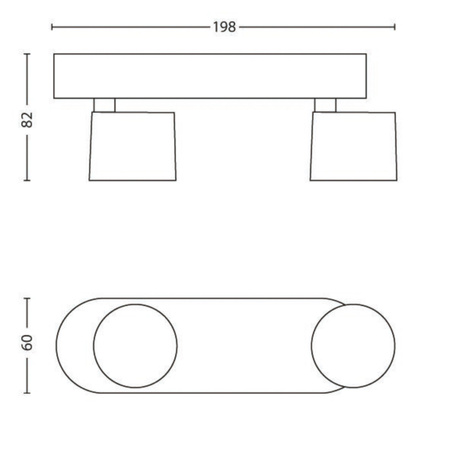 Lampa Sufitowa Reflektor LED 9W 1000lm 2700K Biała Star Philips