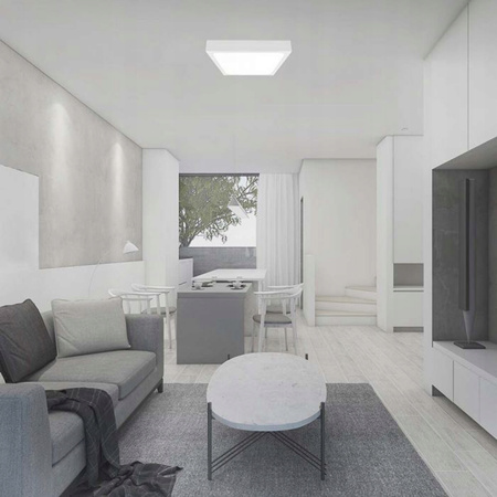 Plafon Panel LED Łazienkowy Lampa 18W 1800lm 4000K IP44 23cm Kwadrat Biały