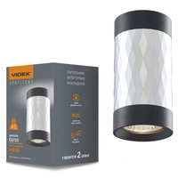 Oprawa Natynkowa SPOT Lampa Sufitowa Punktowa 1x GU10 Czarna TREVOR Videx