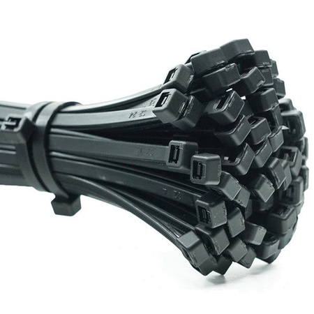 Opaska Zaciskowa Kablowa Mocna 4,6x500mm czarna 100 sztuk ECOLIGHT