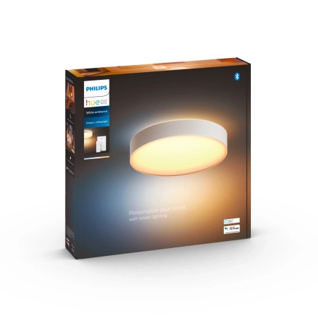 Plafon LED Lampa Sufitowa Natynkowa 33.5W 4300lm IP20 White Ambiance TW Biała 42.5cm Inteligentna SMART Zigbee Bluetooth Enrave Philips HUE