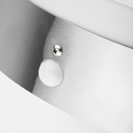 Kinkiet Ogrodowy Elewacyjny Lampa Ścienna E27 LUGO Stalowa Czujnik PIR