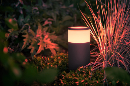 Lampa Ogrodowa Zewnętrzna LED SŁUPEK 25cm 8W 590lm IP65 White and Color Ambiance RGB + TW Czarna Inteligentna SMART Zigbee Bluetooth Calla Philips HUE