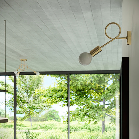 Lampa Sufitowa Oprawa Natynkowa Wisząca Zwis 5x E27 Żyrandol Nieregularna Złota Połysk Industrialna Supeł Sollux