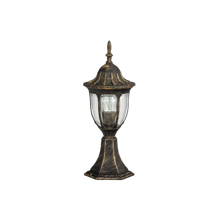Lampa Ogrodowa Słupek Zewnętrzny Stojący E27 IP43 43cm Złoty Klasyczny Milano Rabalux