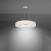 Lampa Sufitowa Wisząca Zwis 6x E27 Żyrandol Okrągła Biała Minimalistyczna Saturno Sollux