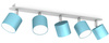 Lampa Sufitowa DIXIE Niebieska Biała 5xGX53 Ruchoma Milagro