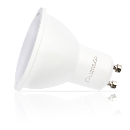 Zestaw Oprawa SZKLANA ARIAN halogenowa kwadrat ruchoma czarna + GU10 LED 6W 4000K