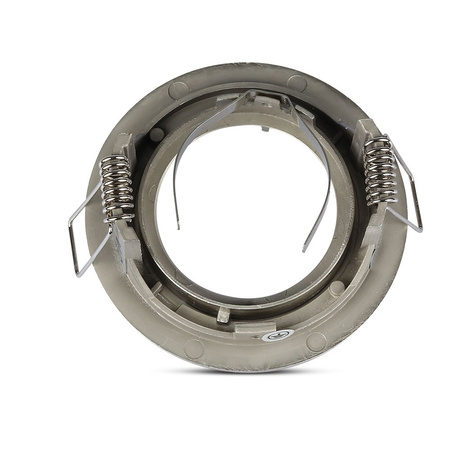 Oprawa Sufitowa Podtynkowa Oczko GU10 Okrągła Satynowy Nikiel VT-774 V-TAC