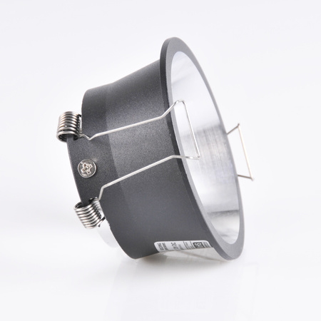 Oprawa Podtynkowa Okrągła Ruchoma KOLDING Czarno - Srebrna MR16 GOLDLUX (Polux)