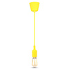 Lampa Wisząca Oprawa E27 Silikonowy klosz żółty VT-7228 V-TAC