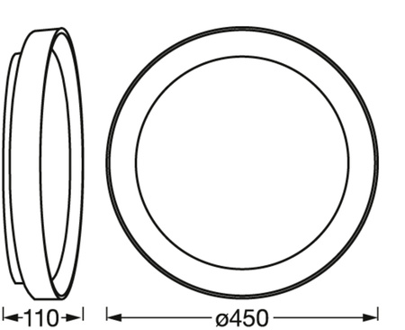 Plafon LED Lampa Sufitowa Natynkowa 30W 45cm SMART+ WiFi CCT Ściemnialna Okrągła Czarno-Złota KURT LEDVANCE