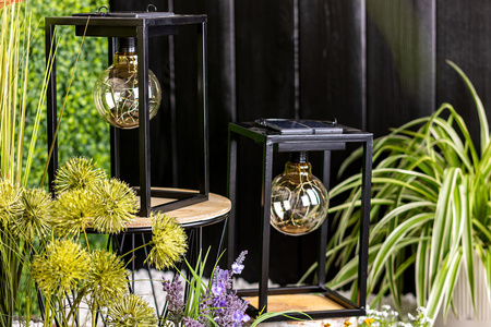 Lampa Solarna LED Zewnętrzna Ogrodowa Stojąca Wisząca Latarenka 3000K IP44 26cm Czujnik Zmierzchu