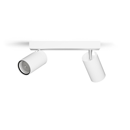 Lampa Sufitowa Reflektor 2x GU10 IP44 Biała Kosipo Philips