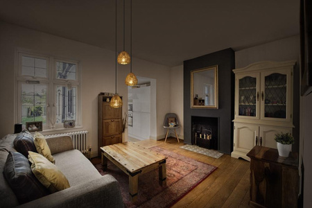 Lampa Sufitowa Wisząca Dekoracyjna E27 Beżowy Decor Ledvance