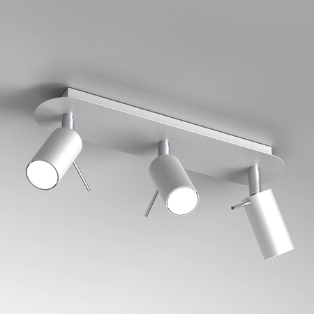 Lampa Sufitowa PRESTON Biała Chrom 3x mini GU10 Milagro