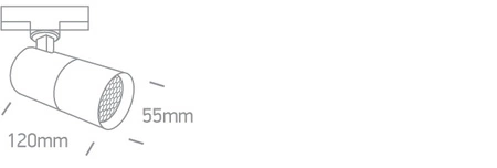 Reflektor szynowy 3 – fazowy LARA biały GU10