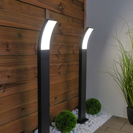 Lampa Ogrodowa Słupek Zewnętrzny Stojący 11W LED 4000K ANVES 80cm LUMILED