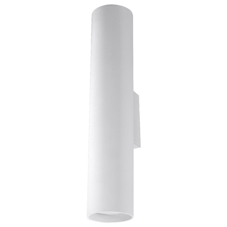 Lampa Ścienna Kinkiet 2x GU10 Tubularna Biała Nowoczesna Lagos Sollux