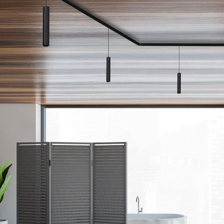 Lampa Szynowa Linia LED 7W 4000K do Szyn Magnetycznych MAGNETIC TRACK Milagro Czarna Zwis