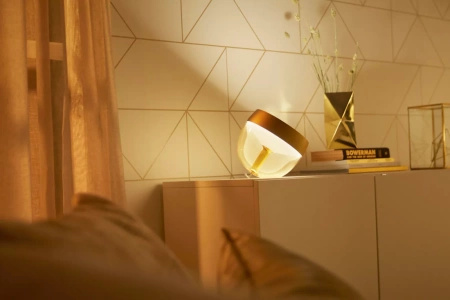 Lampka Biurkowa LED Nocna 8.2W 570lm IP20 White and Color Ambiance RGB + TW Złota Inteligentna SMART Zigbee Bluetooth Iris Philips HUE