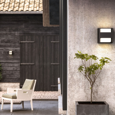 Lampa Ogrodowa LED Kinkiet Elewacyjny ARBOUR 3,8W 2700K Ciepła IP44 Góra-Dół Antracyt PHILIPS