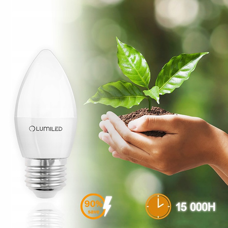 Żarówka LED E27 Świeczka B35 2,5W = 25W 249lm 4000K Neutralna 180° LUMILED