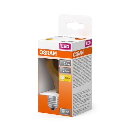 Żarówka LED A60 E27 2.5W = 23W 235lm 2200K Ciepła 300° STAR DECOR CLASSIC Osram
