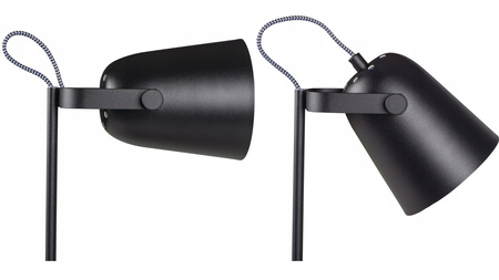 Lampka Biurkowa Stołowa Szkolna Nocna + Organizer Raibo E27 5W Czarna KANLUX