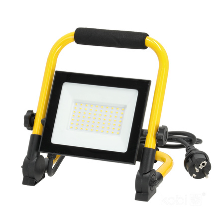 Naświetlacz LED Zewnętrzny Ogrodowy 50W 4250lm 4000K Neutralny 110° IP54 IK06 Czarny Żółty Tigra Kobi