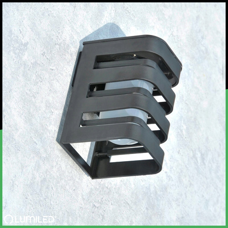 Kinkiet Solarny Lampa Elewacyjna LED Natynkowa CAMILA 3000K Czujnik Zmierzchu LUMILED