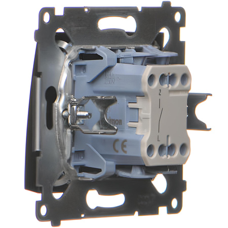 Włącznik Światła Pojedynczy Wyłącznik Jednobiegunowy Czarny DW1.01/49 KONTAKT SIMON