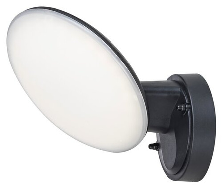 Lampa Ogrodowa LED Kinkiet Elewacyjny VARNA 12W 4000K IP54 Okrągła Biało-Czarna RABALUX