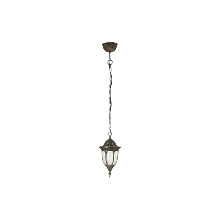 Lampa Wisząca Sufitowa Ogrodowa Zewnętrzna E27 IP43 Złoty Klasyczny Milano 8374 Rabalux