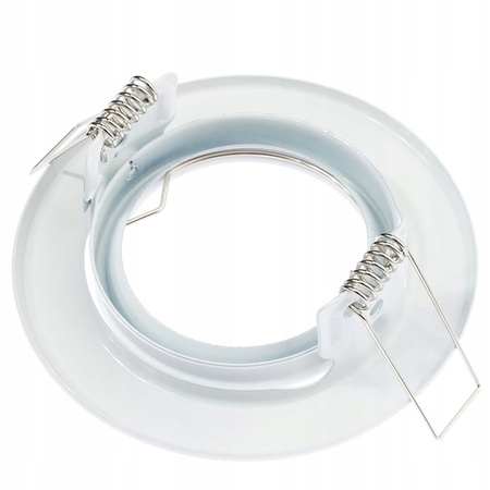 Oprawa HALOGENOWA Podtynkowa Ruchoma Okrągła AURELI Biała Blacha MR16 GU10