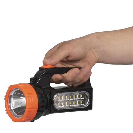 Latarka Szperacz Akumulatorowa Warsztatowa Solarna LED 1,5W 150LM przód / 2,1W 500LM boczne LB0169 LIBOX