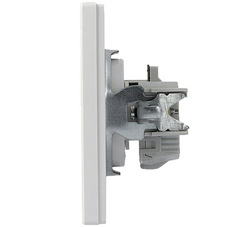 Gniazdo Pojedyncze 2P+PE z Przesłonami z Ramką SCHNEIDER ASFORA 