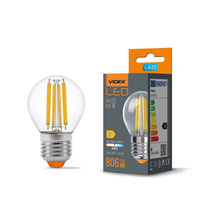 Żarówka LED E27 G45 Kulka 6W = 60W 806lm 4000K Neutralna 360° FILAMENT Videx