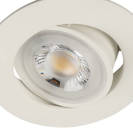 Oprawa Podtynkowa LED Lampa Punktowa Ruchoma 4.8W 450lm 6500K Zimna 36° Biała FIZU Kanlux