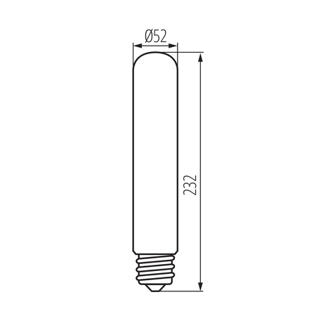 Żarówka LED E40 42.8W = 477W 9000lm Neutralna Przezroczysta XLED Filament Kanlux