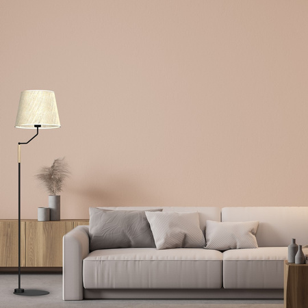 Lampa Stojąca Podłogowa ETNA Czarna 1xE27 Milagro