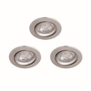 3x Oprawa Podtynkowa Wpuszczana LED 5W 350lm 2700K Nikiel Sparkle Philips