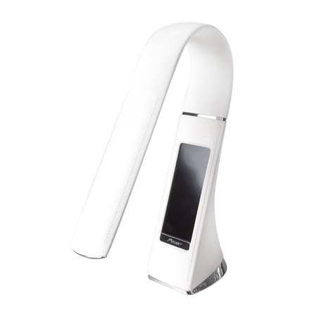 Lampka biurkowa LED GALA 6W Biała z wyświetlaczem IP20 Tworzywo sztuczne Milagro