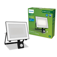 Naświetlacz LED Lampa Reflektor 50W 5400lm 5000K IP65 z Czujnikiem Ruchu i Zmierzchu Czarny Lois Philips